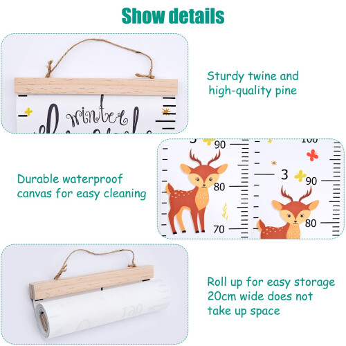 Height Chart for Kids, Wall Hanging Kids Height Wa 2