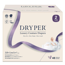 DRYPER Baby Nappies Size 2 (4-8kg / 8-18 lbs), 12H