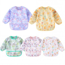 Yunguui Long Sleeve Baby Bib, Lightweight Waterpro