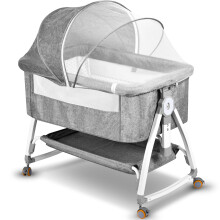 BJNN Next to Me Crib,3 in 1Baby Bedside Crib Folda