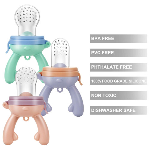 PandaEar Baby Fresh Fruit Food Feeder Pacifier Tee 1
