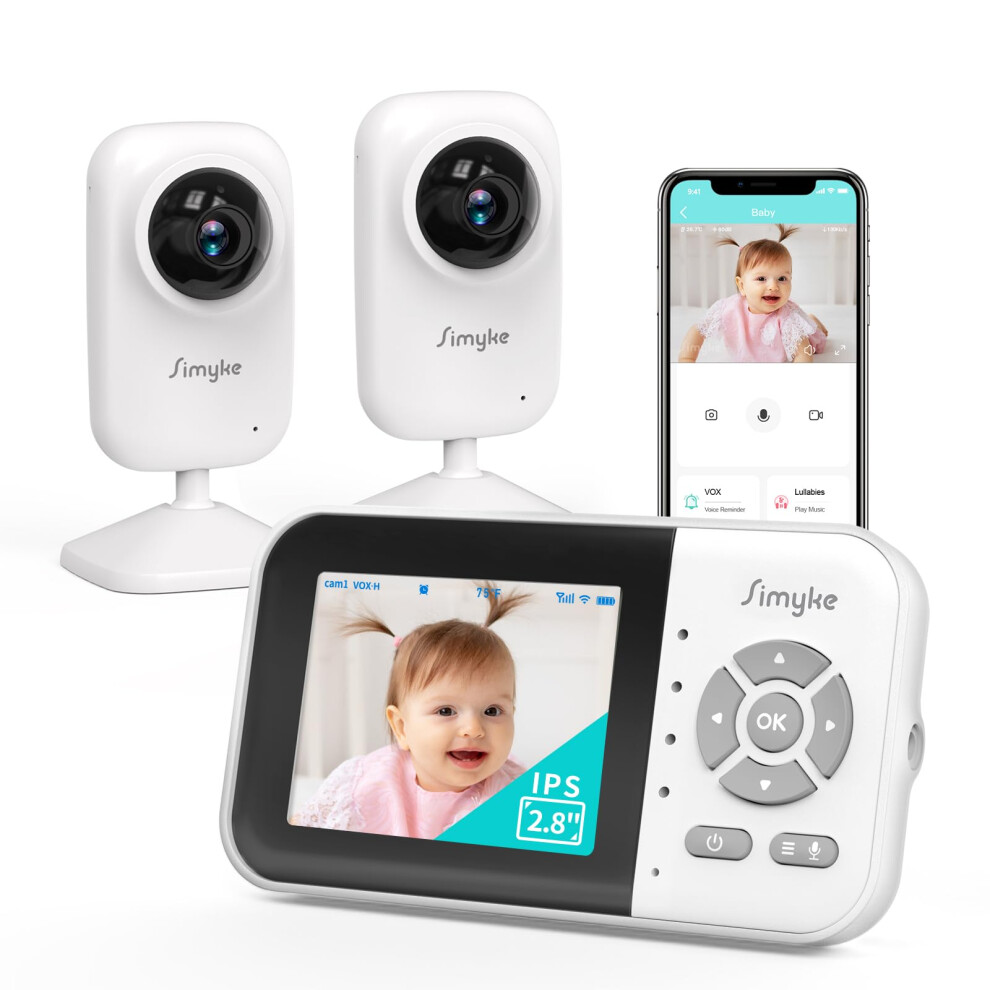Upgrade Video Baby Monitor With 2 Cameras A Simyke