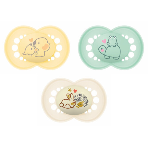 MAM MAM Original Day & Night Pacifier Set with Skinsof
