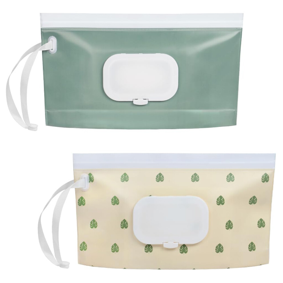 2Pcs Baby Wipes Dispenser, Portable Refillable Ikr