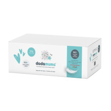 Dadamuma - 99.9% Pure Water Baby Wipes (12 x 60 Wipes), Gentle with Newborn Skin, Natural Ingredients, Allergy UK Approved, Plastic-Free, Biodegradab