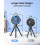 SWEETFULL Portable pram fan, LED Display 4000mAh B 7