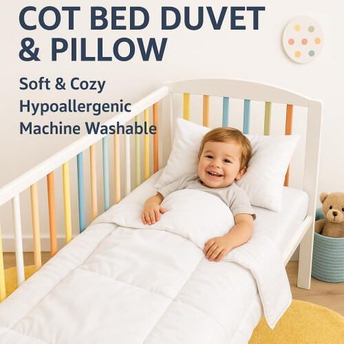 Cot Bed Duvet 120x150cm – Microfibre Anti-Allergy 1