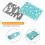 SACONELL 2 Pack Baby Waterproof Changing Mat,19.6' 3