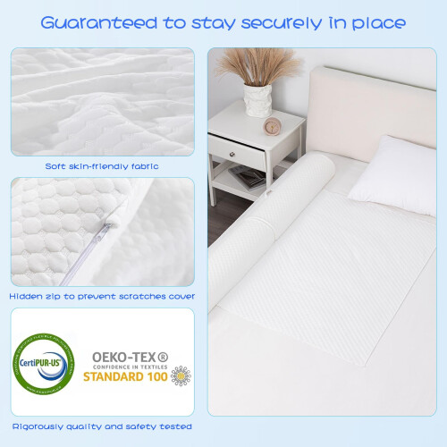 YIHATA 2 Pack Portable Bed Rail with Handle, Foam 2