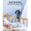 SWEETFULL Portable pram fan, LED Display 4000mAh B 5