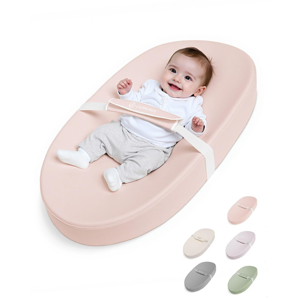 Vegan Leather Nappy Baby Changing Mat With Comomy