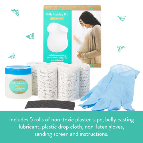 Kate & Milo Belly Casting Kit, Pregnancy Keepsake Making Kit, Gift for Expecting Moms 2