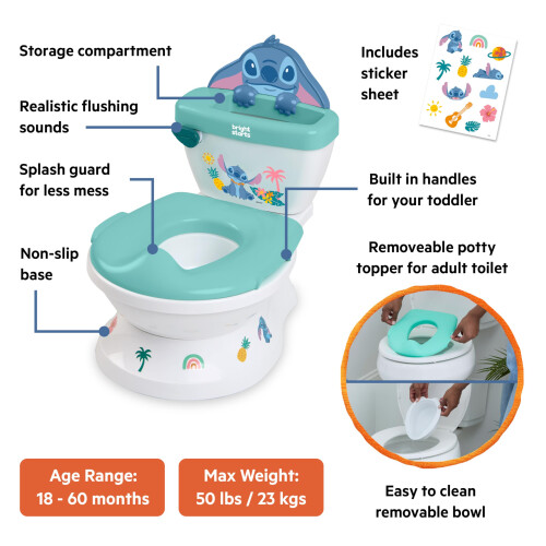 Bright Starts Bright Starts, Disney Stitch My Size Potty – 2-in- 1