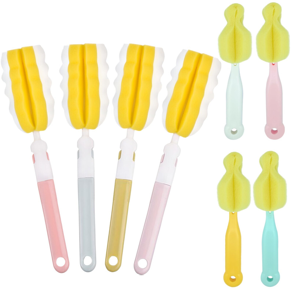 4Pcs Baby Bottle Brush Set - Milk Bottle & Nipple Invoda