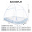 Digead Mosquito Net, 120x200cm Bed Canopy, Portabl 5