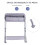 KARAOK Foldable Changing Table with Wheels | Baby 5