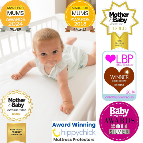 Hippychick Cotton Flat Waterproof Mattress Protect 2
