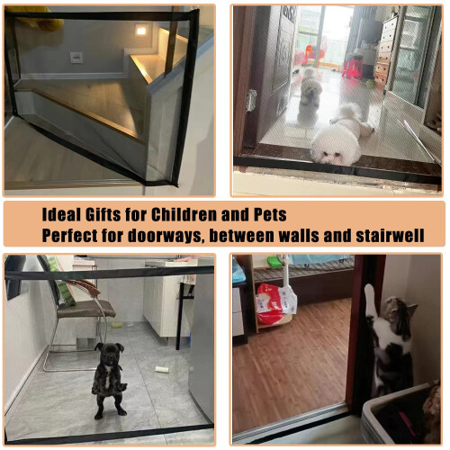 Portable Stair Gate for Dogs Indoor Magic Pet Gate 1