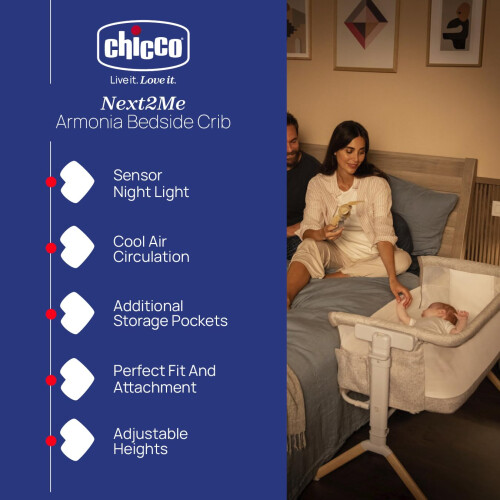 Chicco Next2Me Armonia Bedside Crib, Birth - 6m, C 1