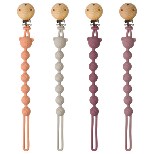 AYSYR 4 PCS Dummy Clips Portable,Pacifier Clips Si