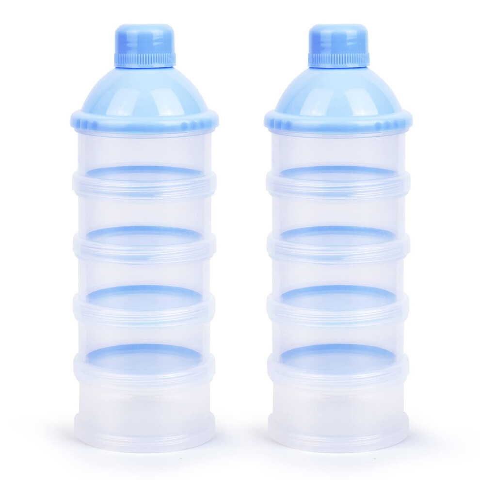 Baby Milk Powder Dispenser, 2Pcs Portable Vicloon