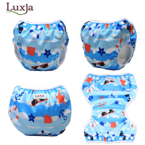 Luxja Swimming Nappy Reusable (Pack of 2), Adjusta 1