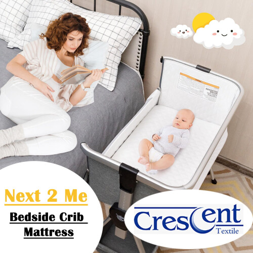 Crescent Textile Next to Me Bedside Crib Mattress 2