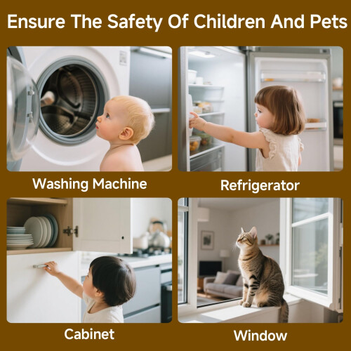 Aihoom 2Pcs Window Locks, Window Locks Child Safet 2