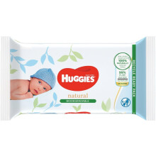 Huggies Pure Baby Wipes - Pack of 10 (10 x 56 Packs, Total 560 Wipes)