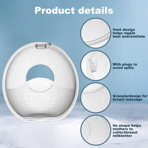 Qmibaby Breast Milk Collector (2 Pack) - High Capa 2