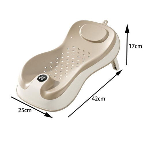 Newborn Baby Bath Support Seat with Thermometer | 2