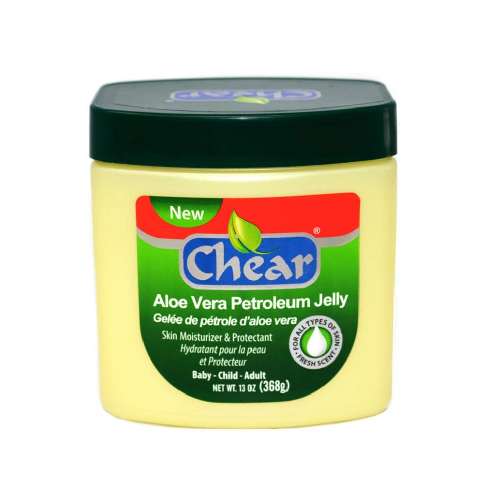 Aloe Vera Petroleum Jelly 368G - Large Family Size - Multi Purpose For Baby, Child & Adult Chear