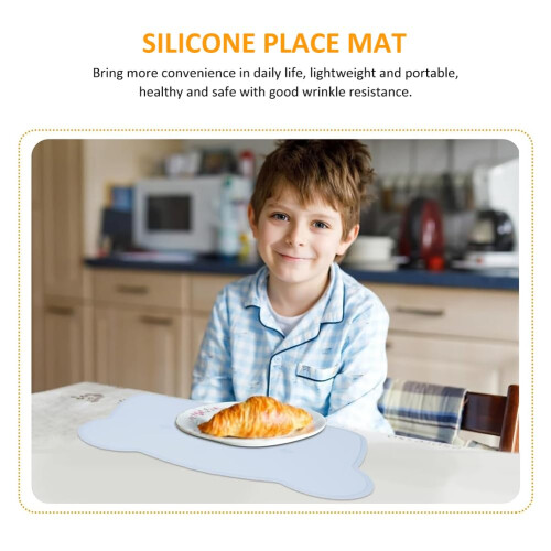 Silicone Table Placemats - 2pcs Non-Slip Mats for 1