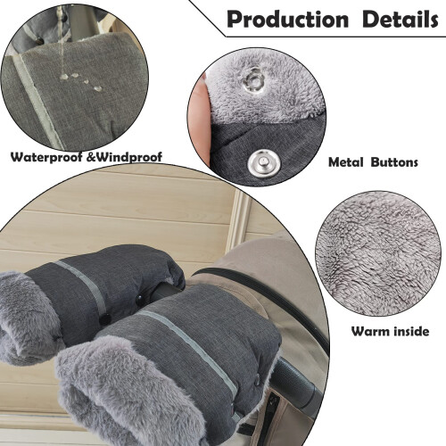AUPOWER Handmuffs, Stroller Pram Hand Muff Waterpr 1