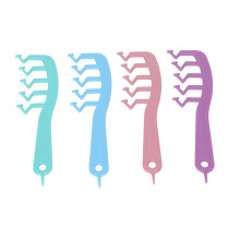 Wide Tooth Comb For Curly Hair, Z Shaped Teeth Ergonomic Handle, Anti Static Bristles Quick Drying Vented Design, Frizz Free Styling Ball Tipped