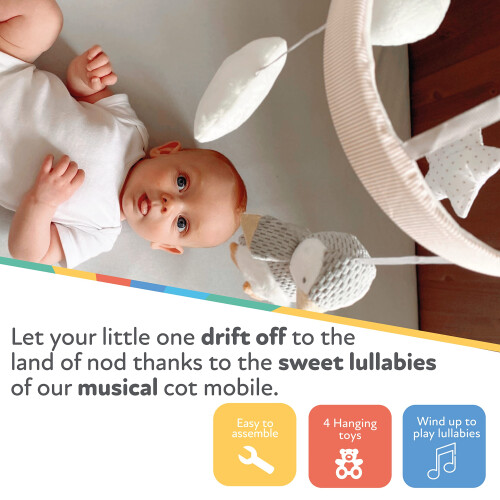 Nuby Nuby Penguin Musical Cot Mobile for Babies – Spinn 1