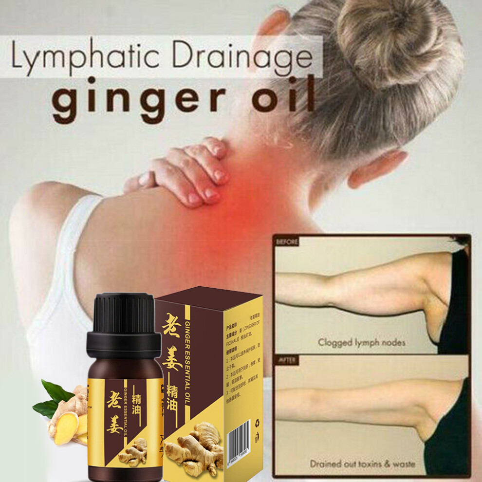 Ginger Essential Oil For Sore Muscle Relief Natural Ingredients Based Body Massage Oil That Supports Lymphatic Drainage And Offers Refreshing Texture
