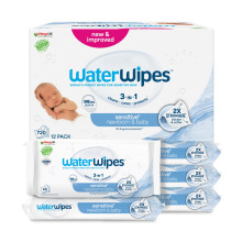 WaterWipes Sensitive+ Newborn & Baby Wipes, 720 Co