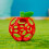 baby einstein Bright Starts Oball Easy Grasp Red Apple Teether T 7