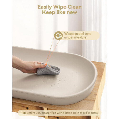 COMOMY Baby Changing Mat Waterproof, Anti Roll Nap 2