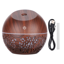 Enkel og moderigtig luftfugter USB Cool Mist Diffuser med farveskiftende lys, yndig design mini-luftfugter til hjemmekontor, bilrejser