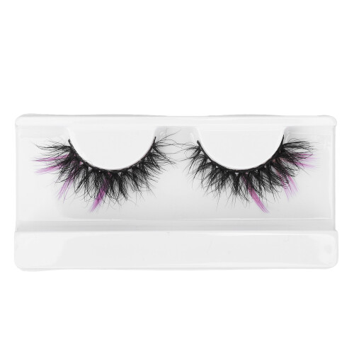 Festive Lash Delight, Χριστουγεννιάτικες βλεφαρίδες σε μωβ χρώμα, άνετες και ελαφριές