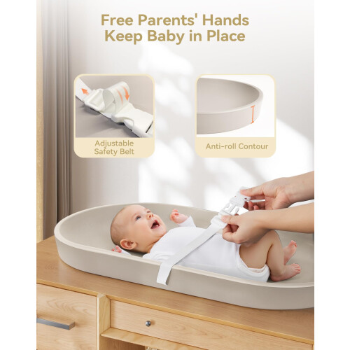 COMOMY Baby Changing Mat Waterproof, Anti Roll Nap 1