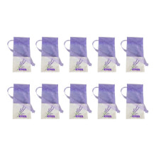 Mesh Bags for Potpourri Display, DIY Lavender Bags with Lavender Flower Pattern Organza and Cloth Drawstring Pouches Empty Sachet for Herb Storage,
