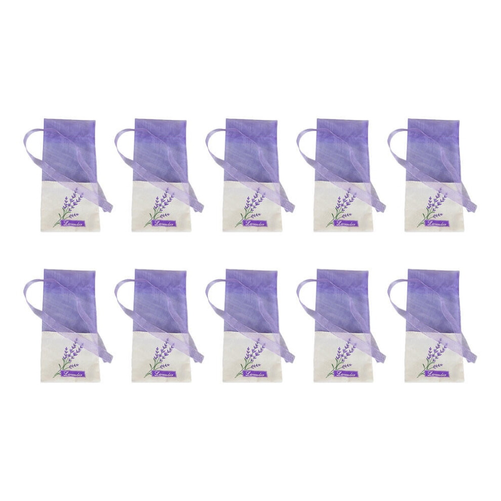 Drawstring Bags For Dried Herbs Storage, Organza Bags With Flower Pattern Cloth Pouches Empty Sachet For Diy Scented Pouch, Mesh Lavender 9433291552698