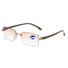 Intelligent Dual Focus Reading Glasses, Progressive Lens with Anti Blue Light Technology, Smooth Vision Transition Eyewear for Clear Near and Far