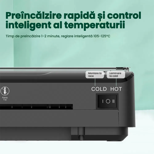 Laminator Machine for Home Office Use, Quick Warm-up Thermal Laminator with Dual-mode Lamination Technology, Portable Design Lightweight Document 2