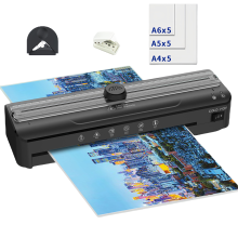 Dual-Mode Laminator Machine for School and Office, Low Noise and Quick Warm-Up with Anti-Jam System, Thermal and Cold Lamination Solution Featuring