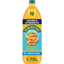 Robinsons Double Strength Orange & Pineapple No Added Sugar Fruit Squash 1.75 L