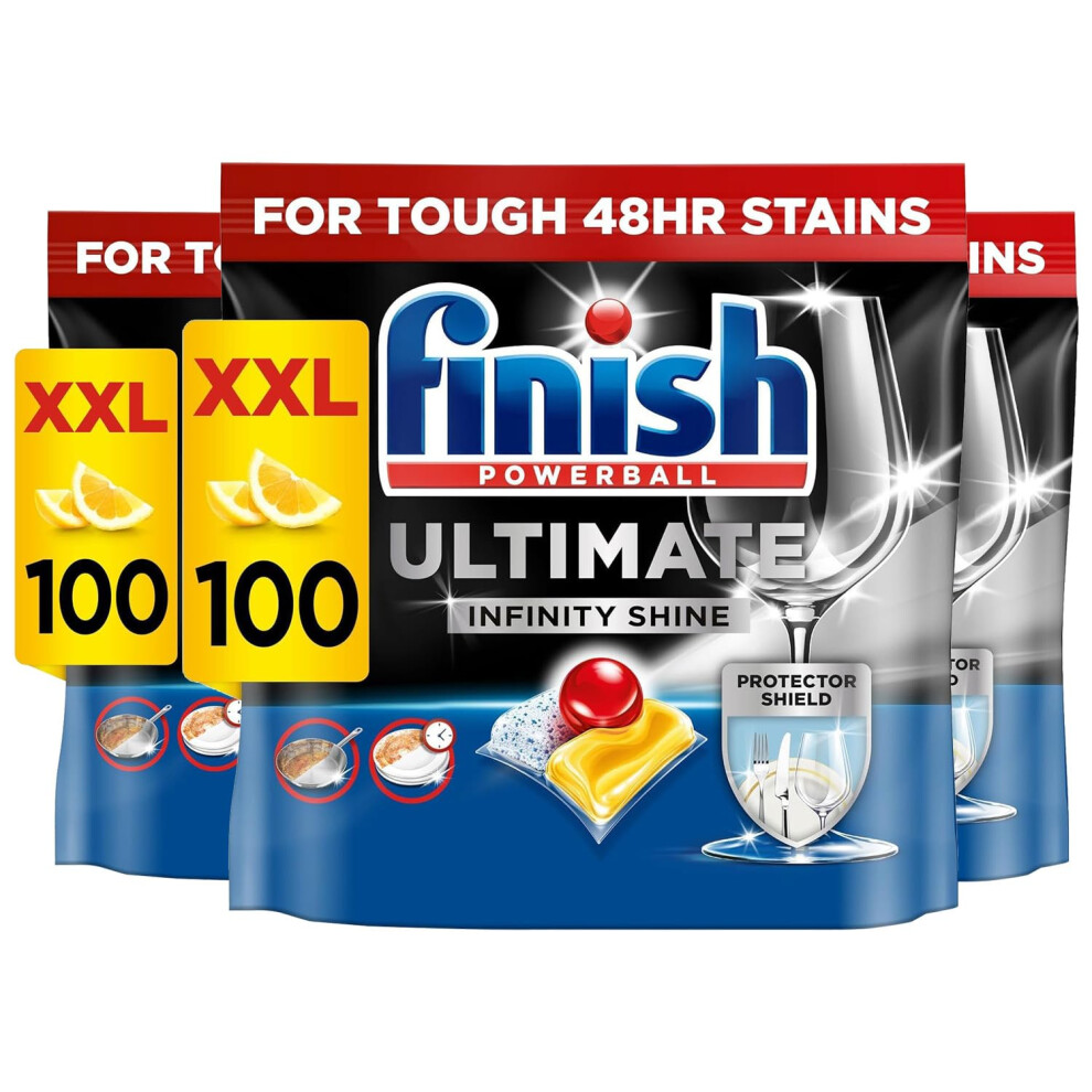 Finish Ultimate Infinity Shine Dishwasher Tablets Bulk Scent Lemon Size